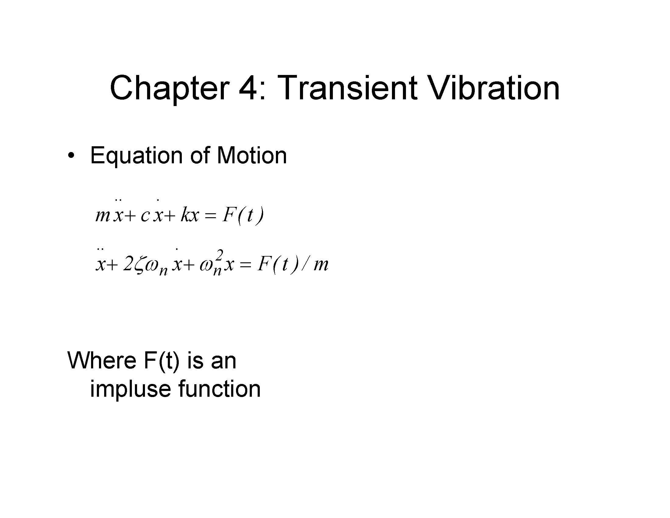 Principles of Structural Vibration