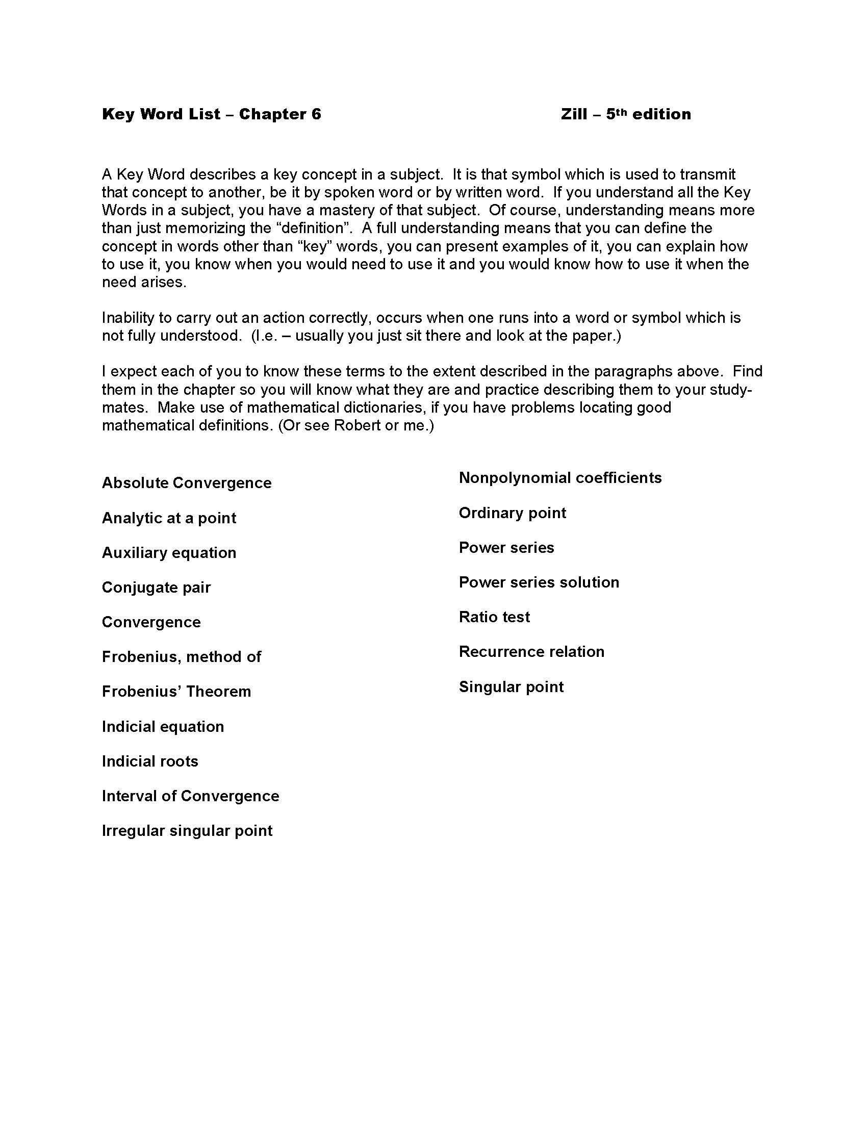 Differential Equations