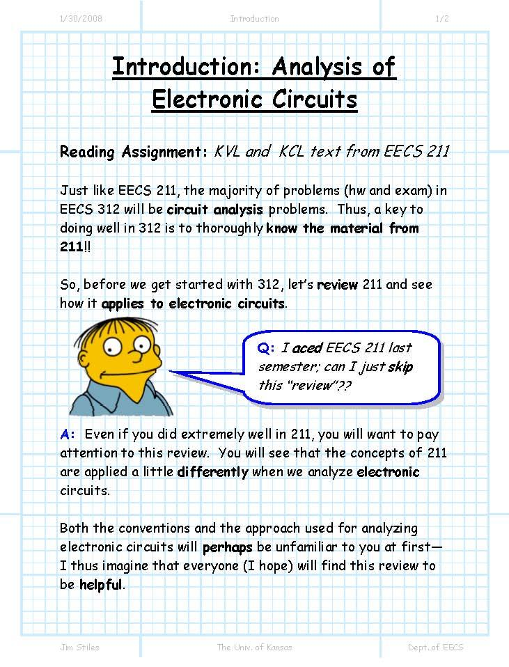 Electronic Circuits I