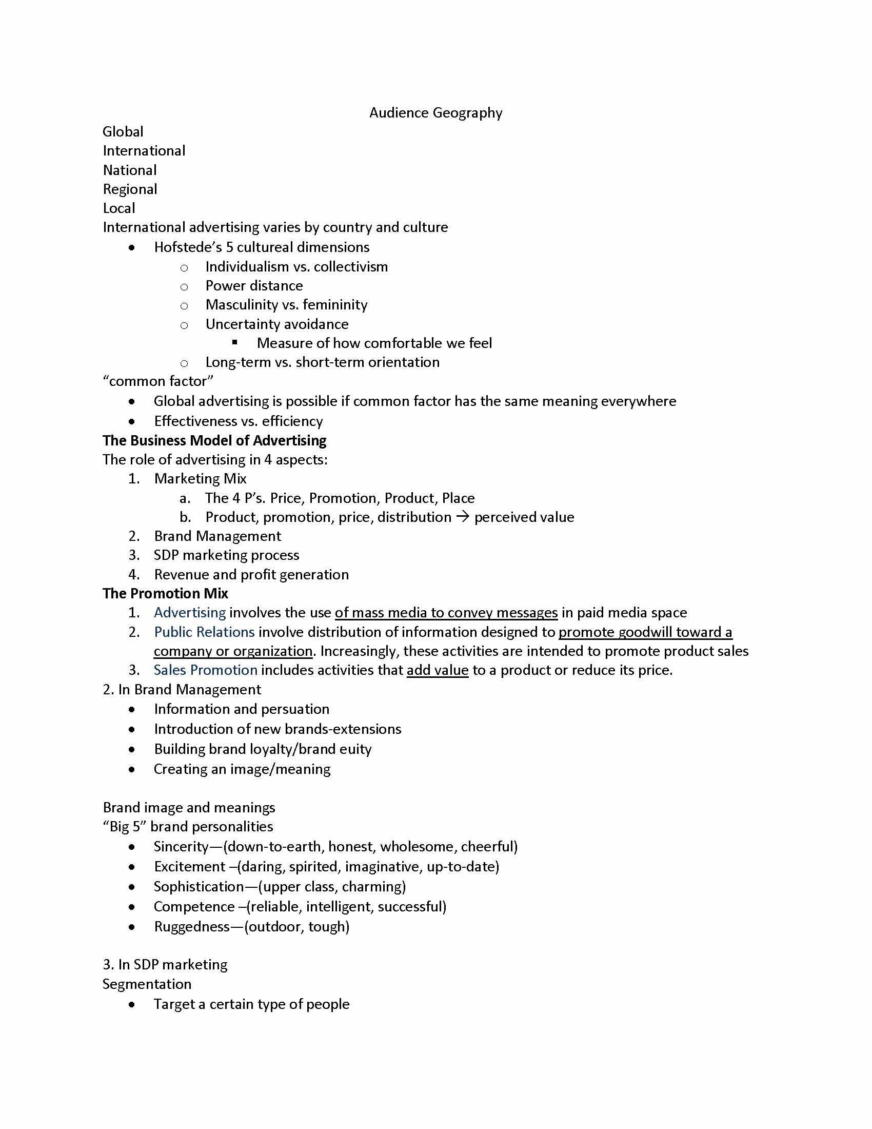 Promotional Strategies