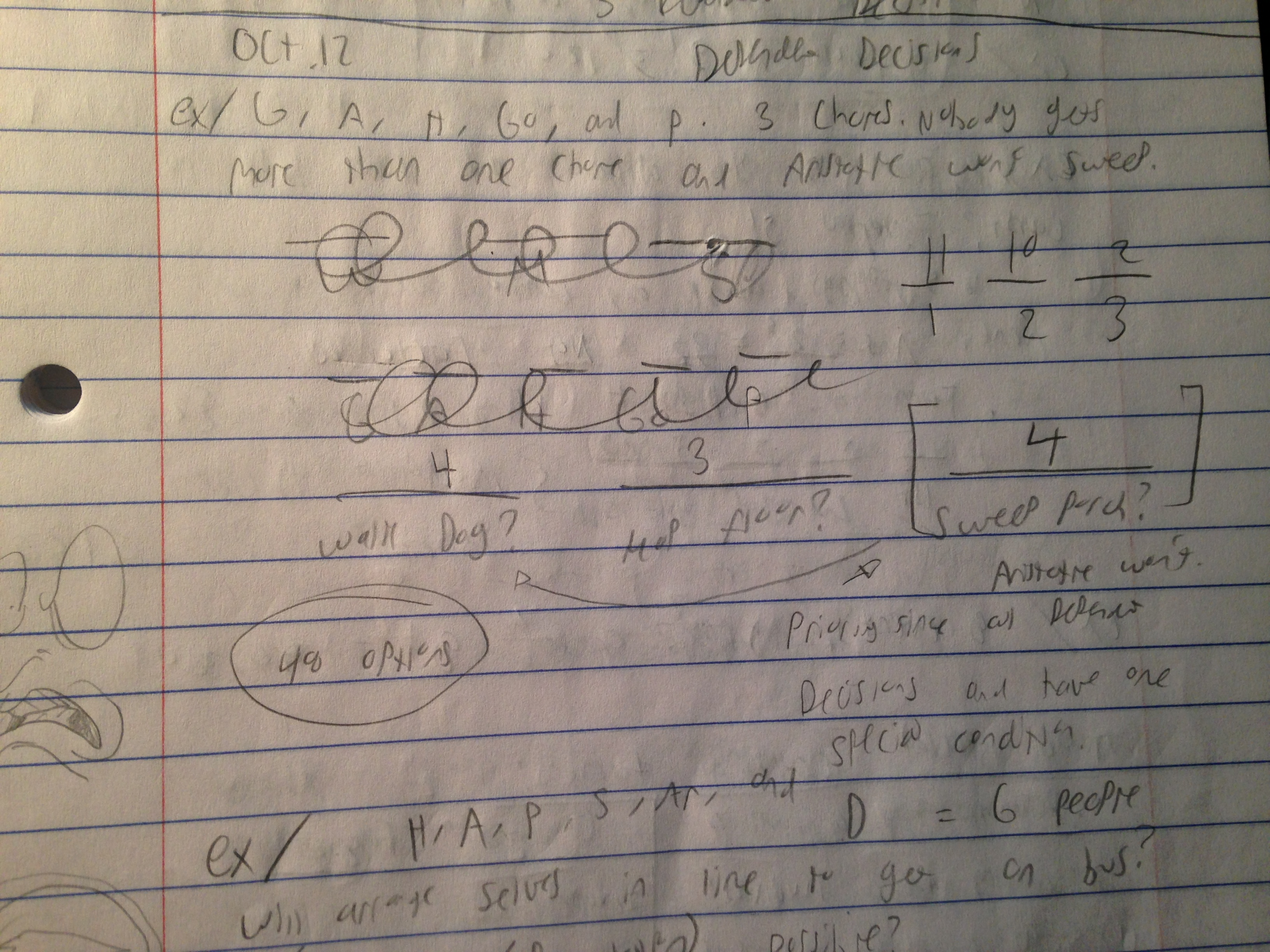 Counting Problems, Independent/Dependent Decisions, and FCP