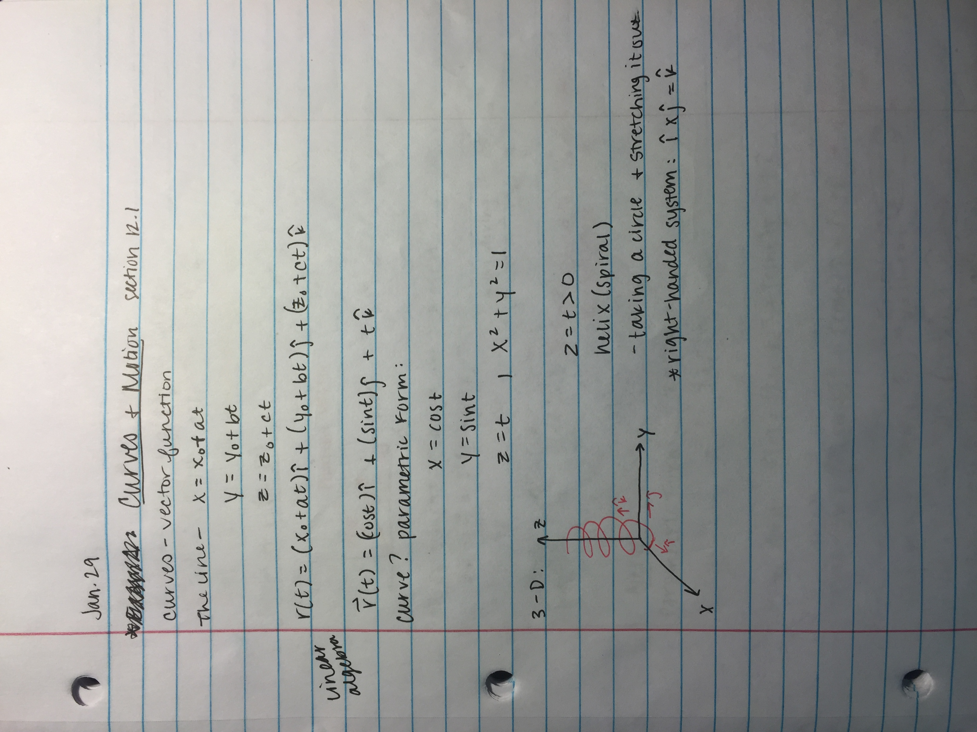MA 243 Class notes, Jan29-Feb8