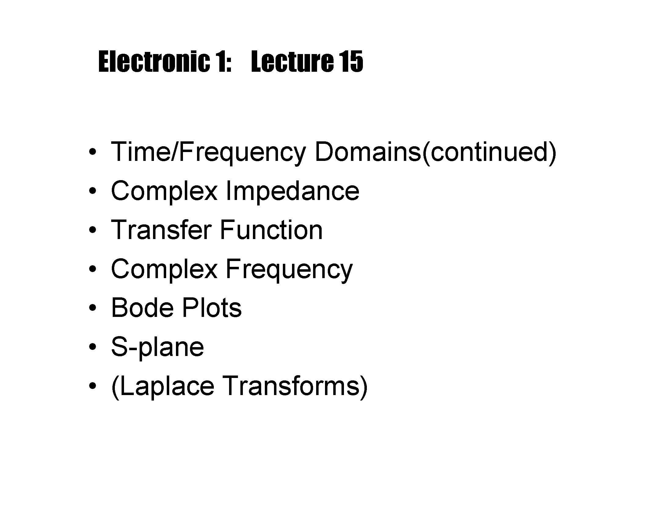 Electronics Sci Instr