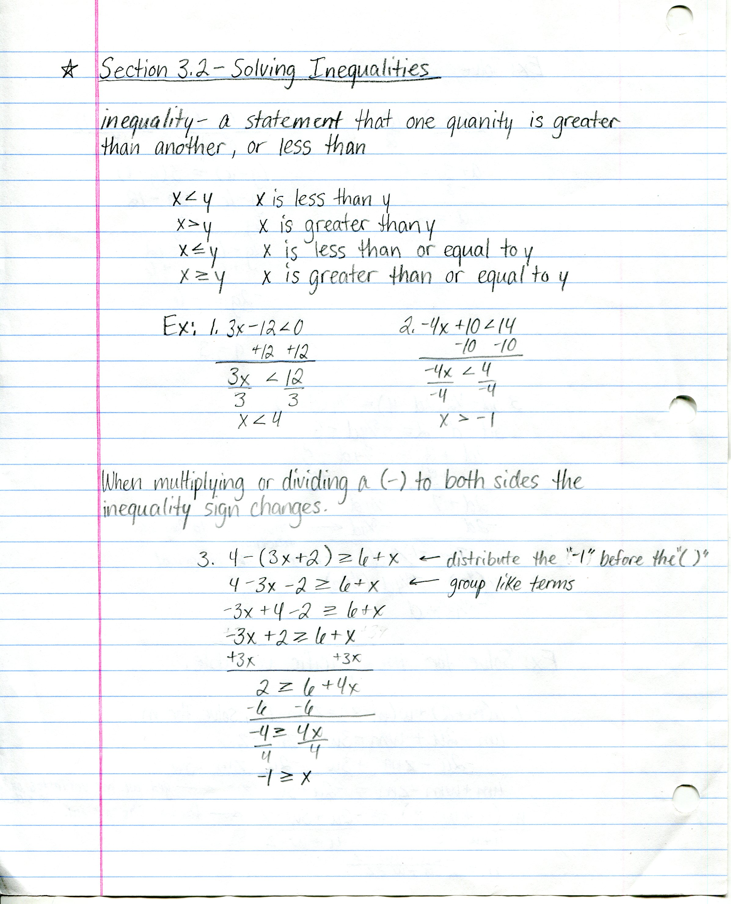 Algebra II Notes 3