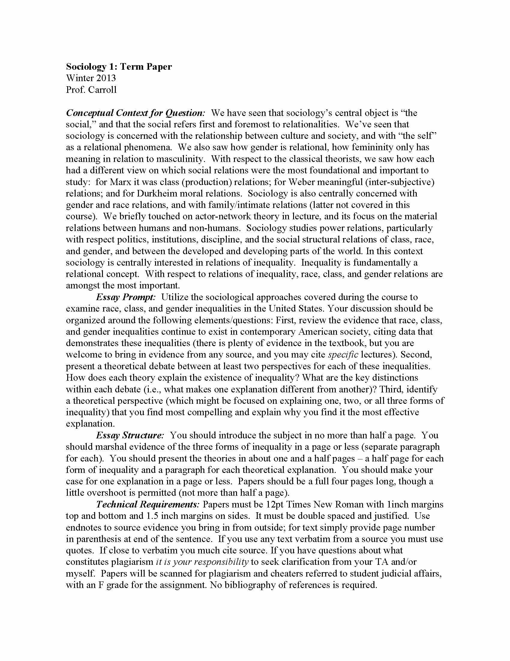 Intro Sociology
