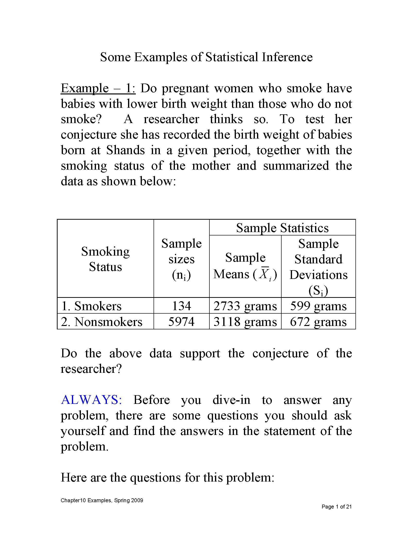 INTRO TO STATISTICS 2