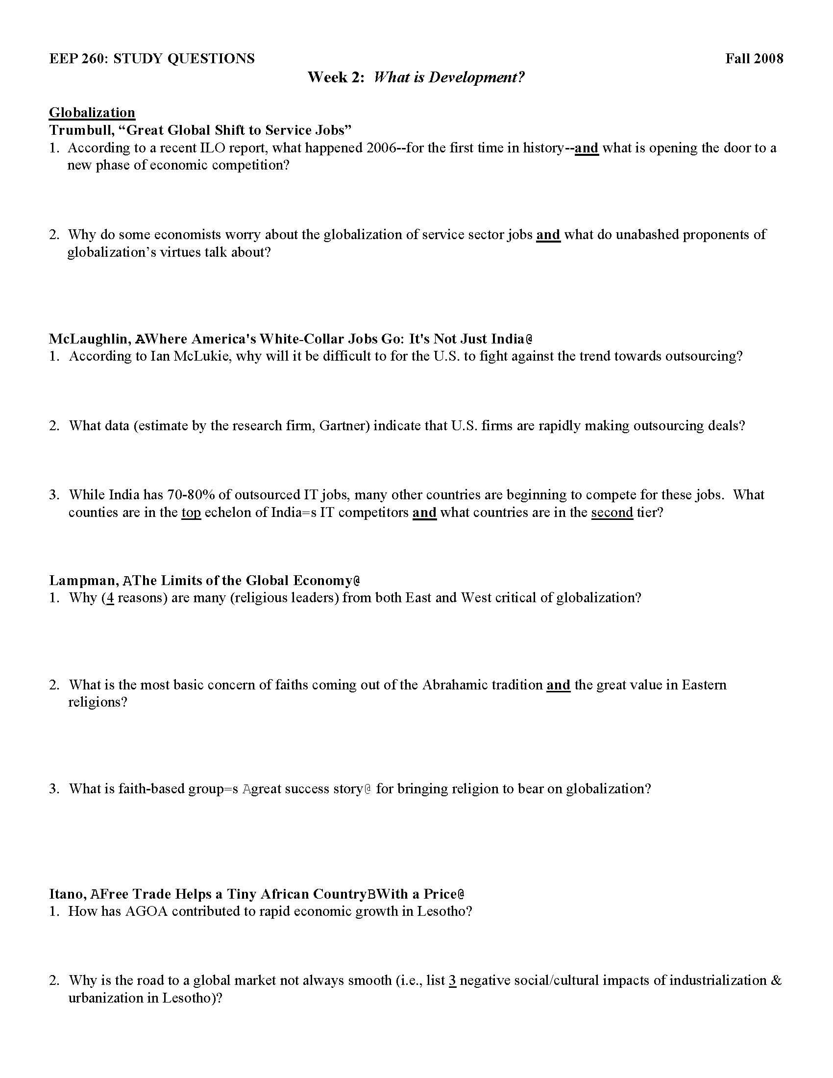 World Food Popul & Poverty