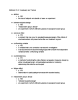 Research Methods- Ch. 8 