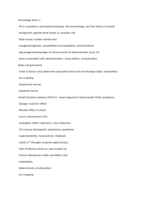 PSY 315 Exam 1 Study Guide