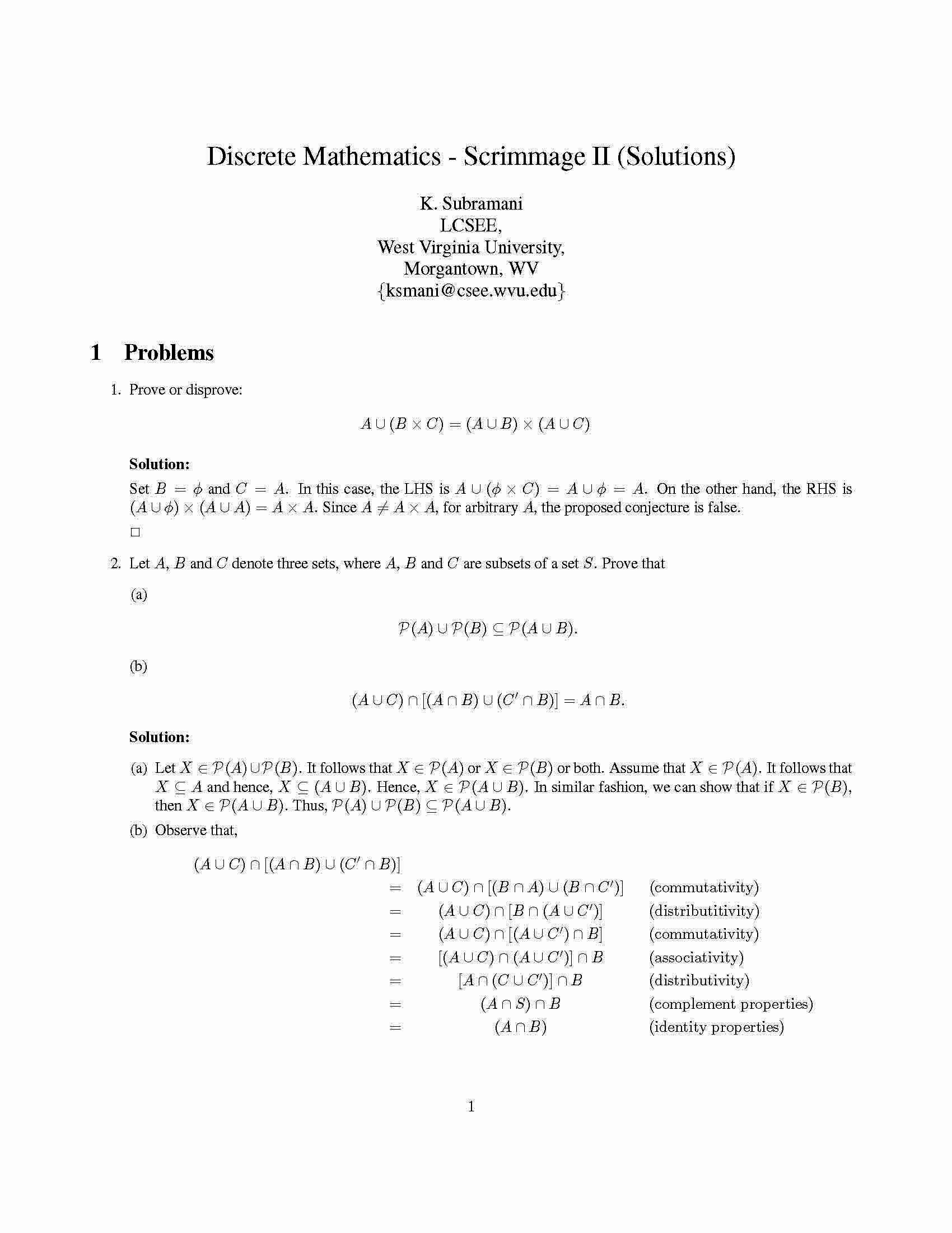 Discrete Mathematics
