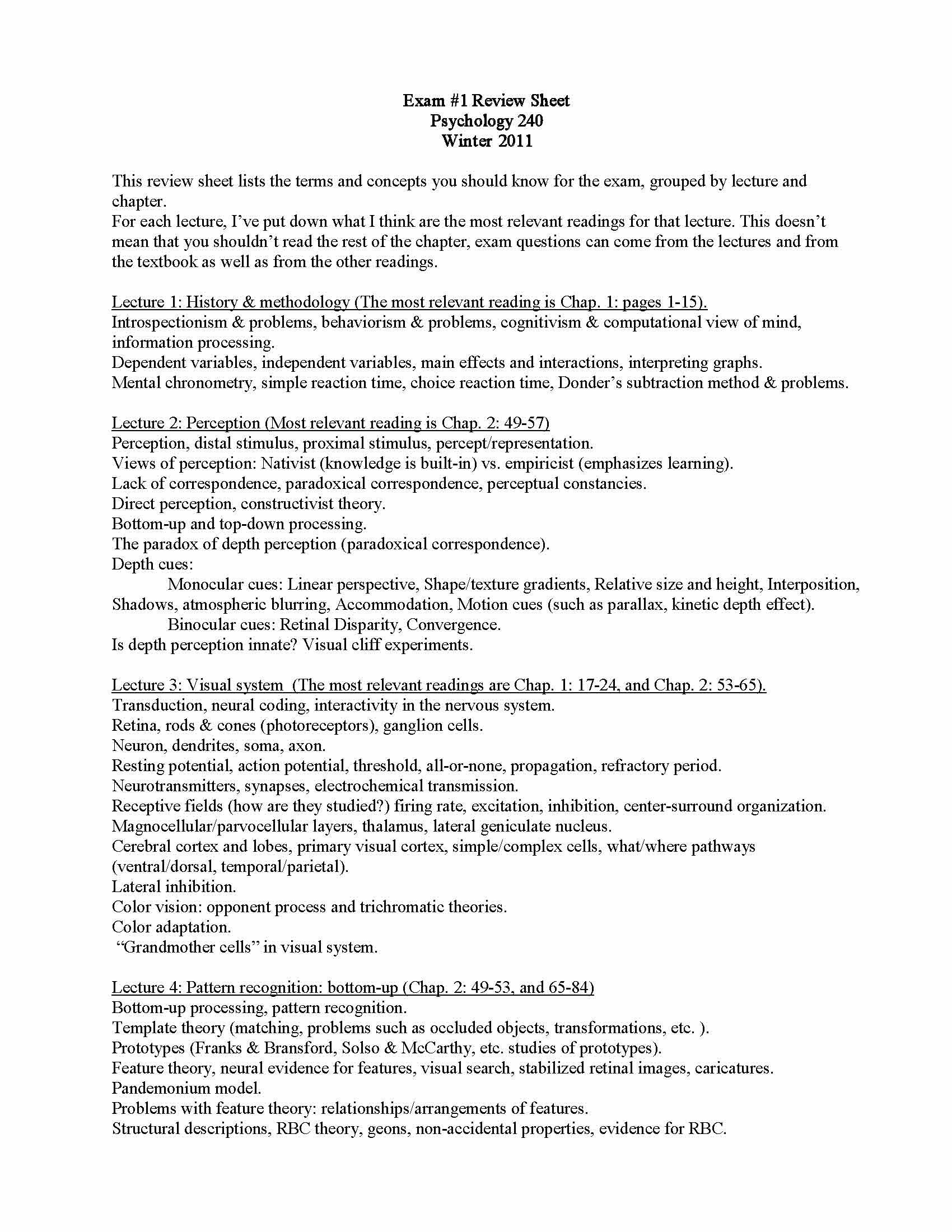 Intro to Cog Psych