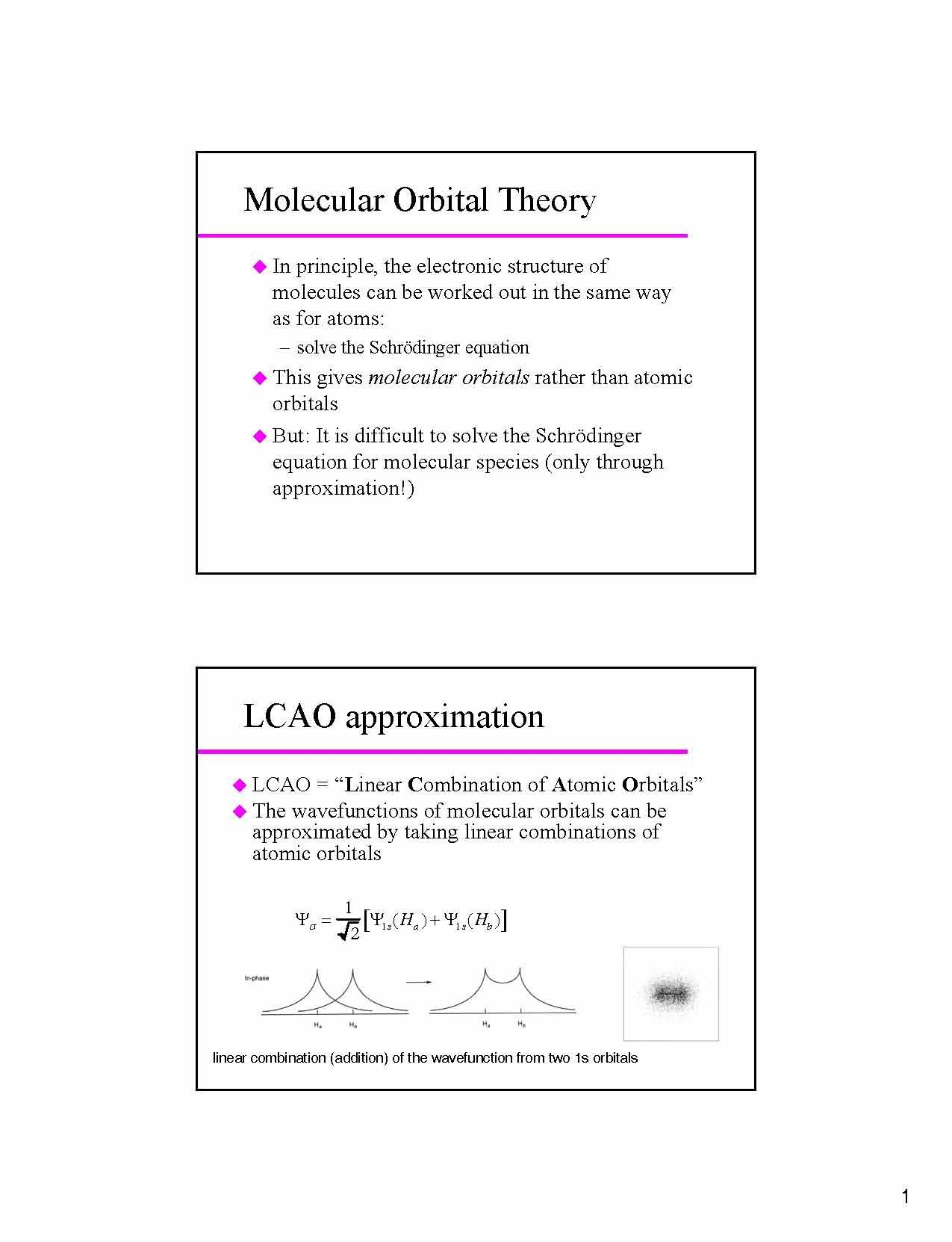 Inorganic Chemistry I