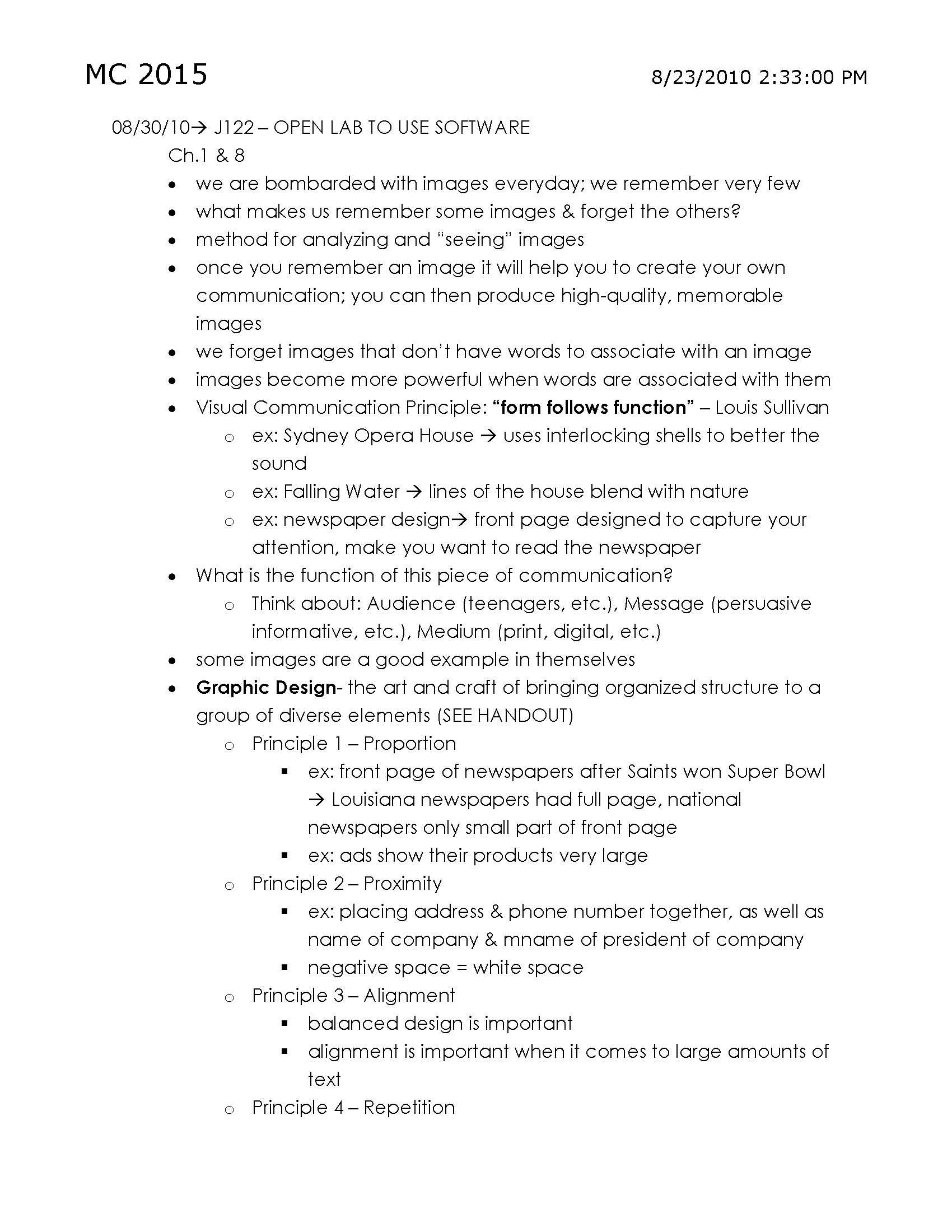 VISUAL COMMUNICATION