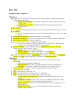Exam #1 Study Guide