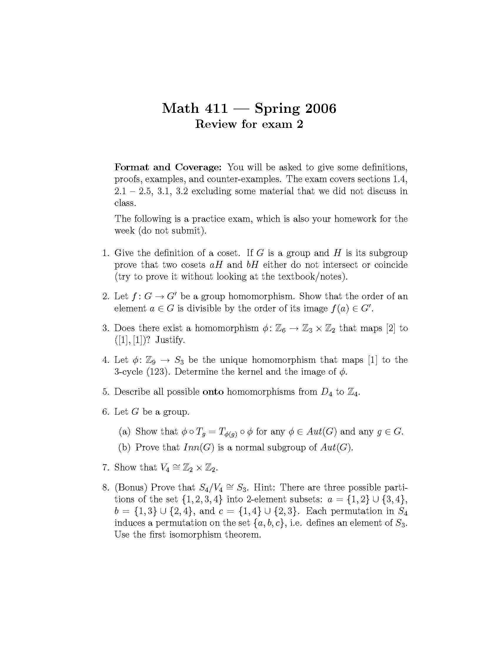 Intr Abstract Alg I