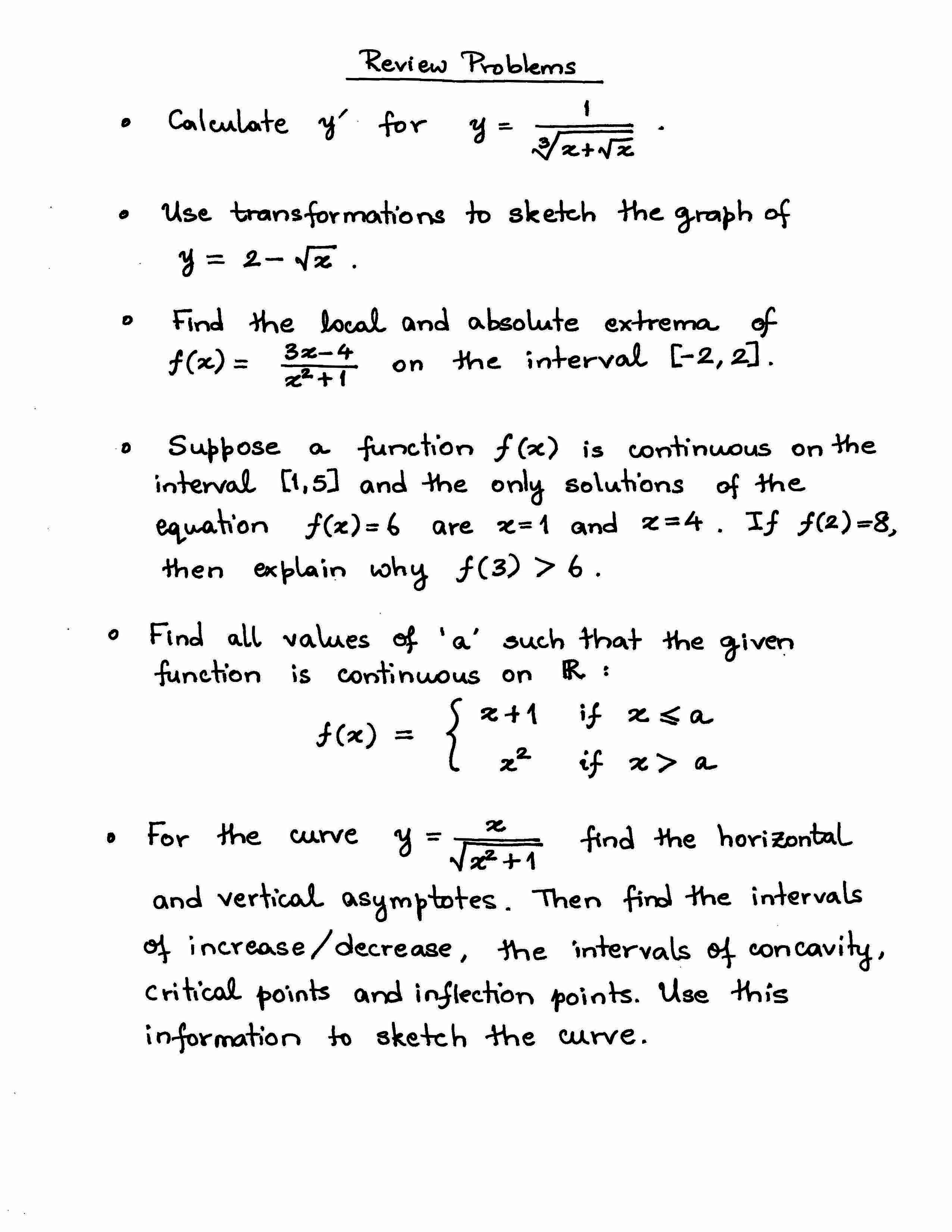 Calculus and Analytic Geometry I