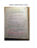 General Chemistry Week 3 Notes