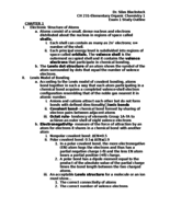 Exam 1 Summary of Concepts