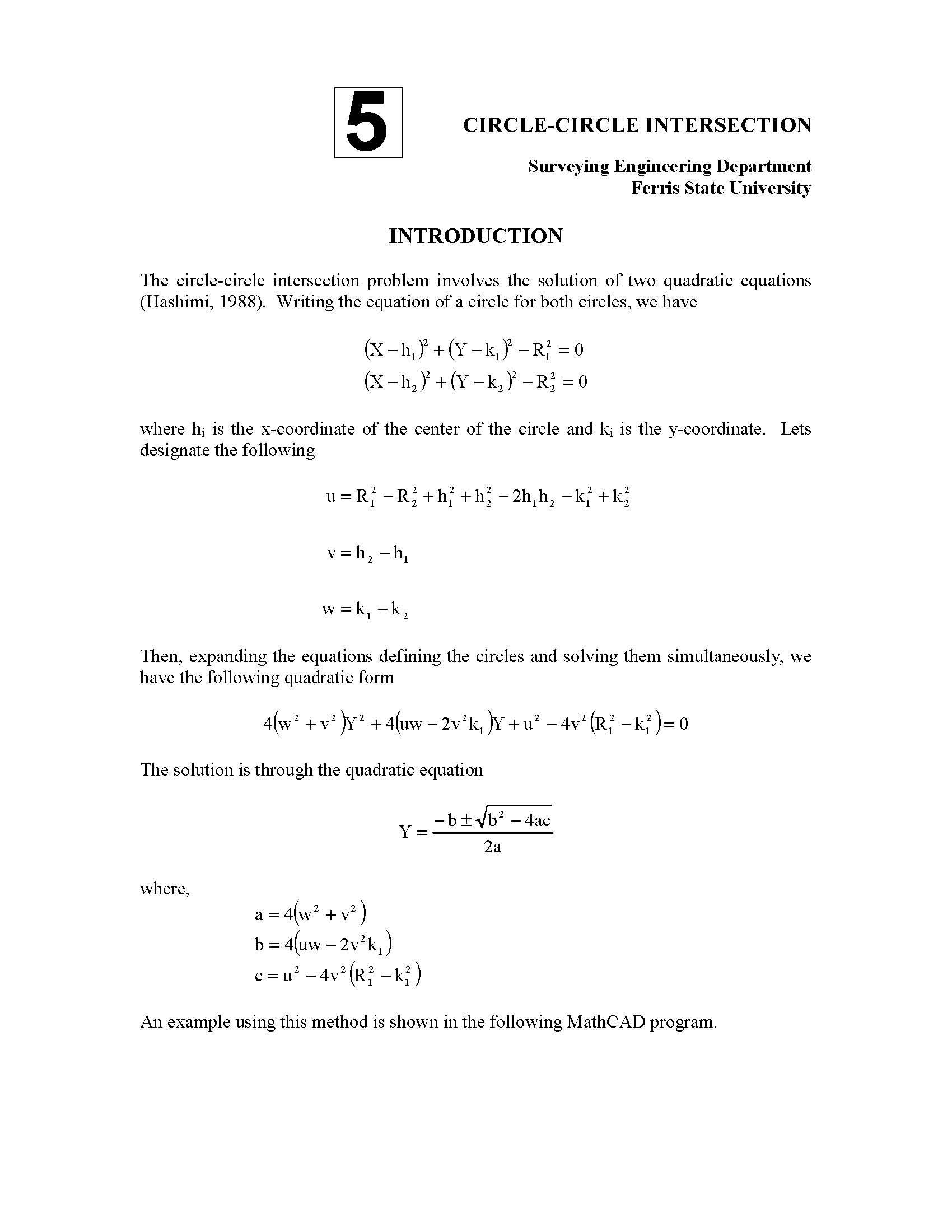 Surveying Computation