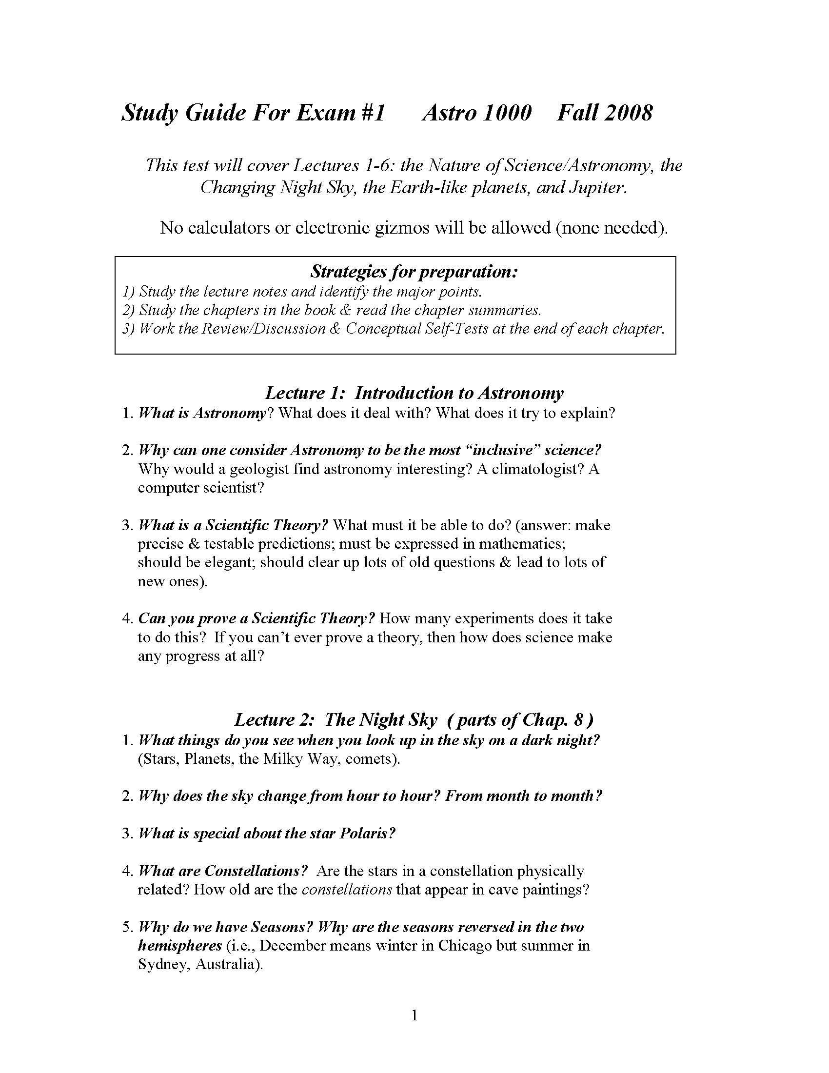 Introduction to the Universe
