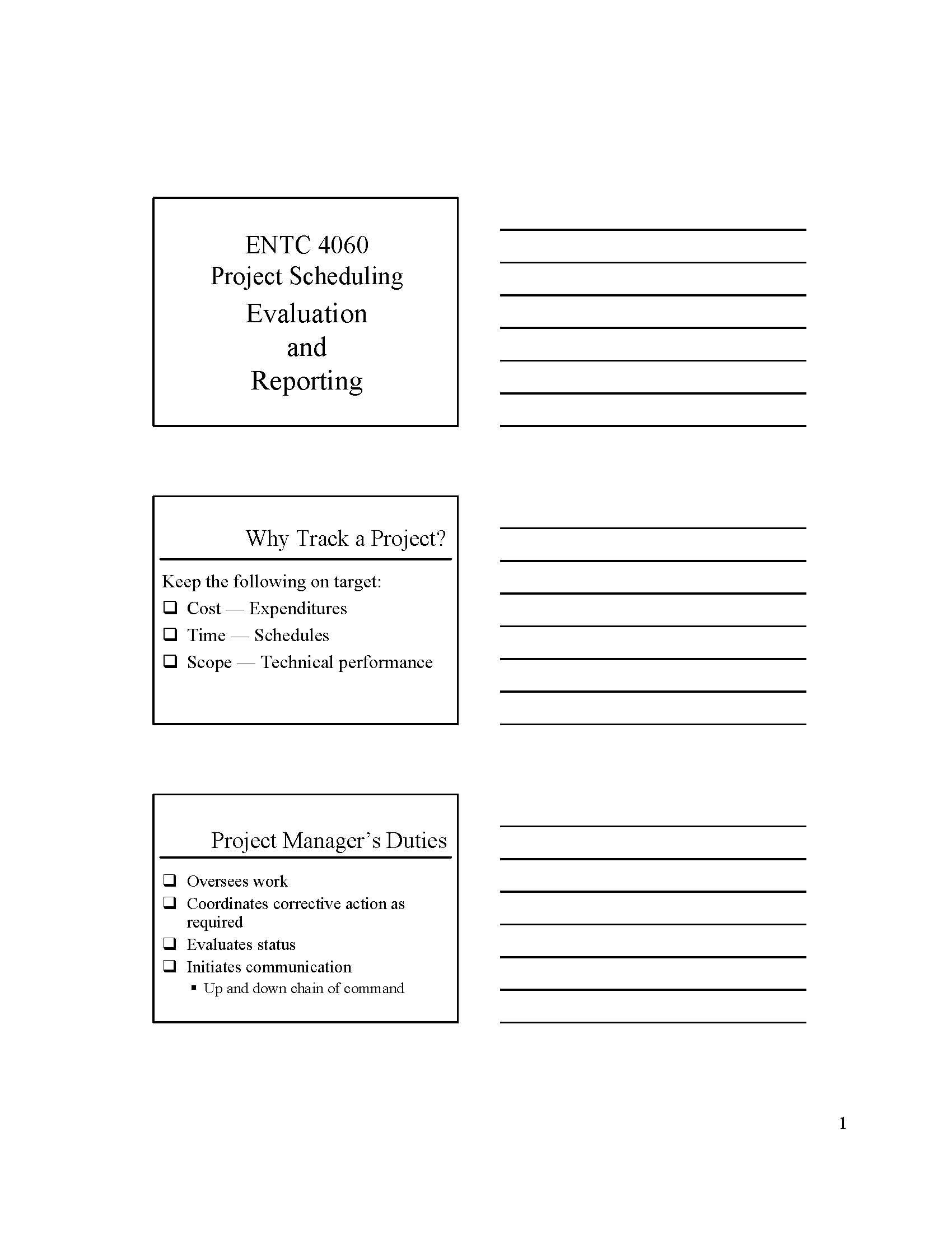 Project Scheduling