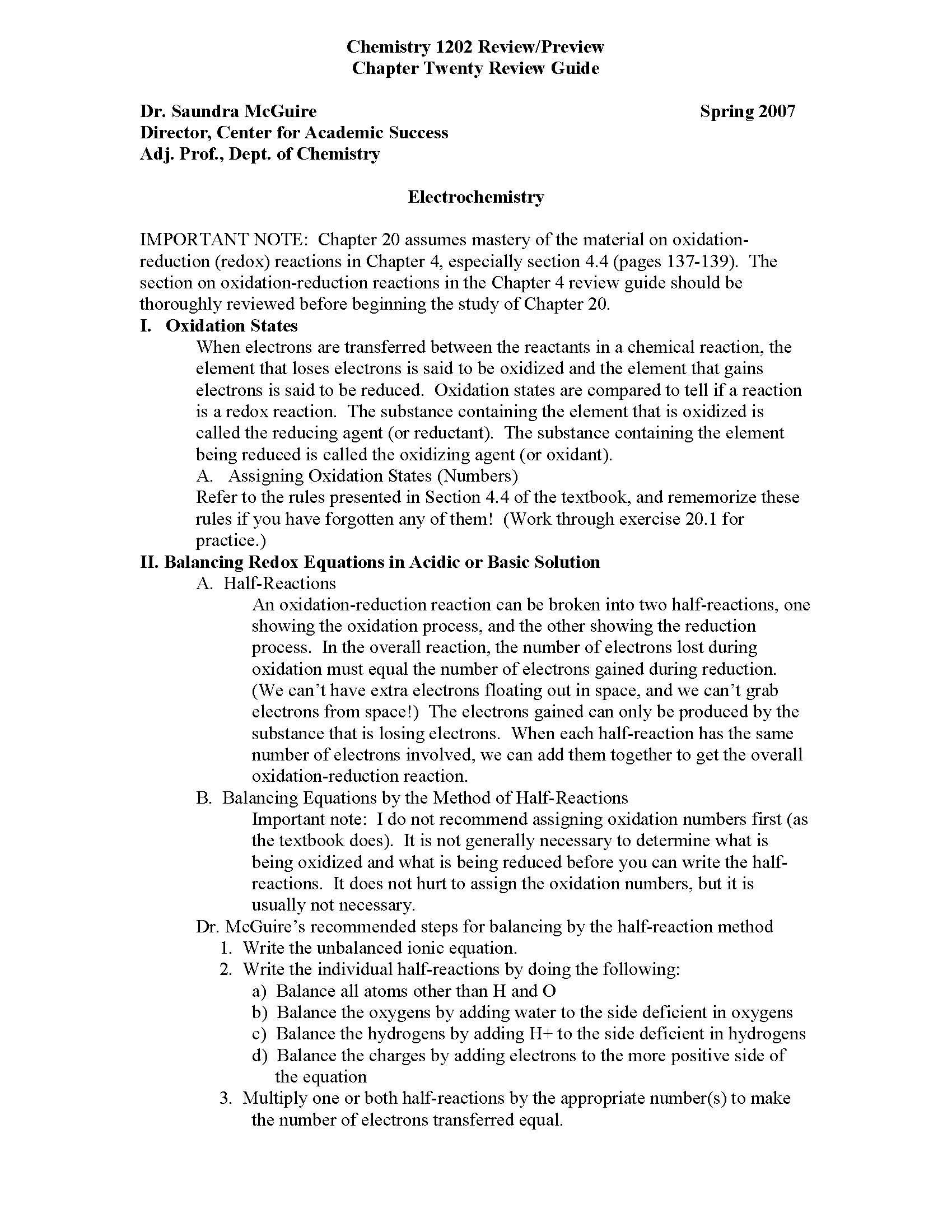 GENERAL CHEMISTRY