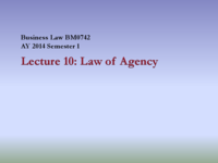 Last 6 notes on Business Law