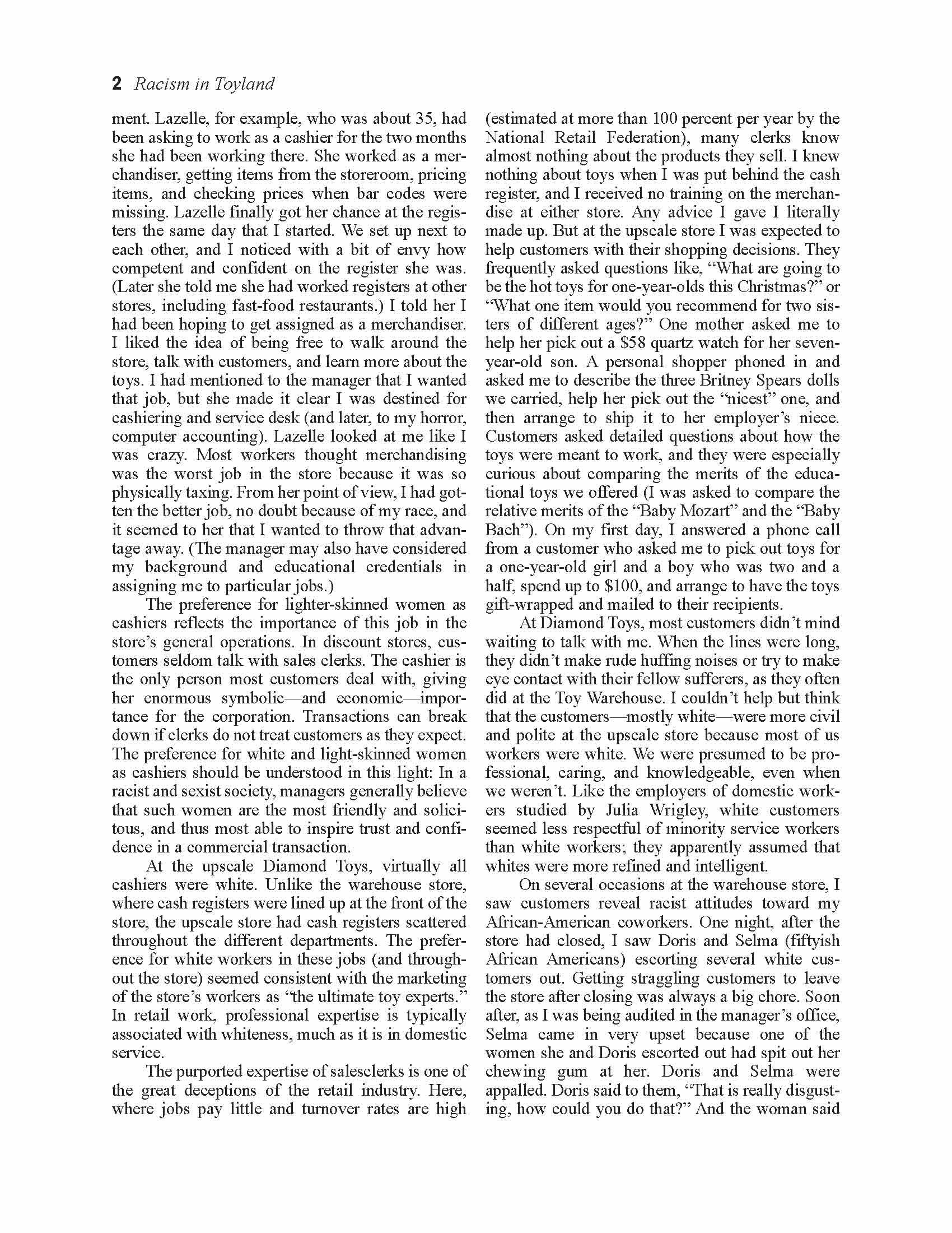 Racial and Ethnic Relations