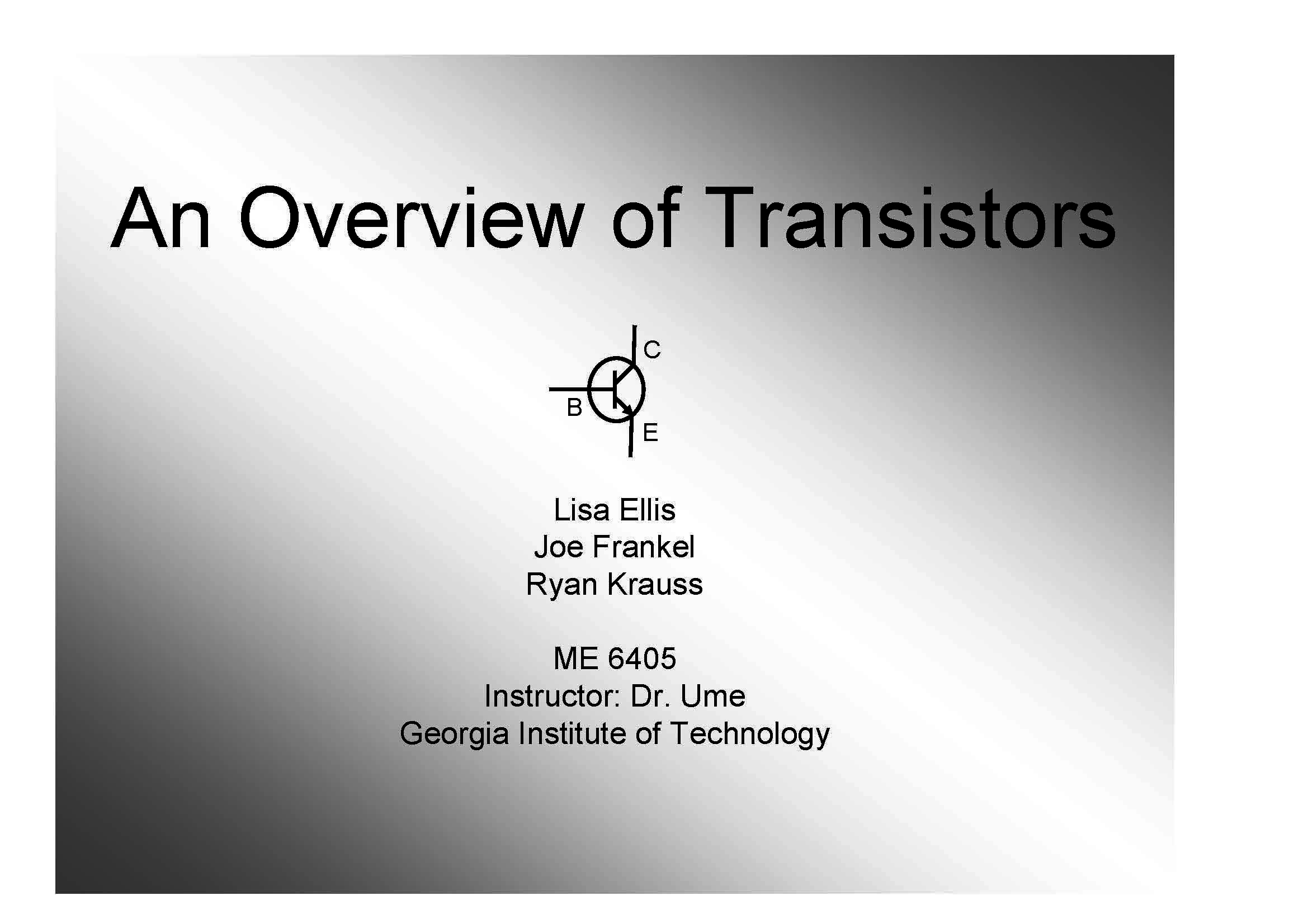 Intro to Mechatronics