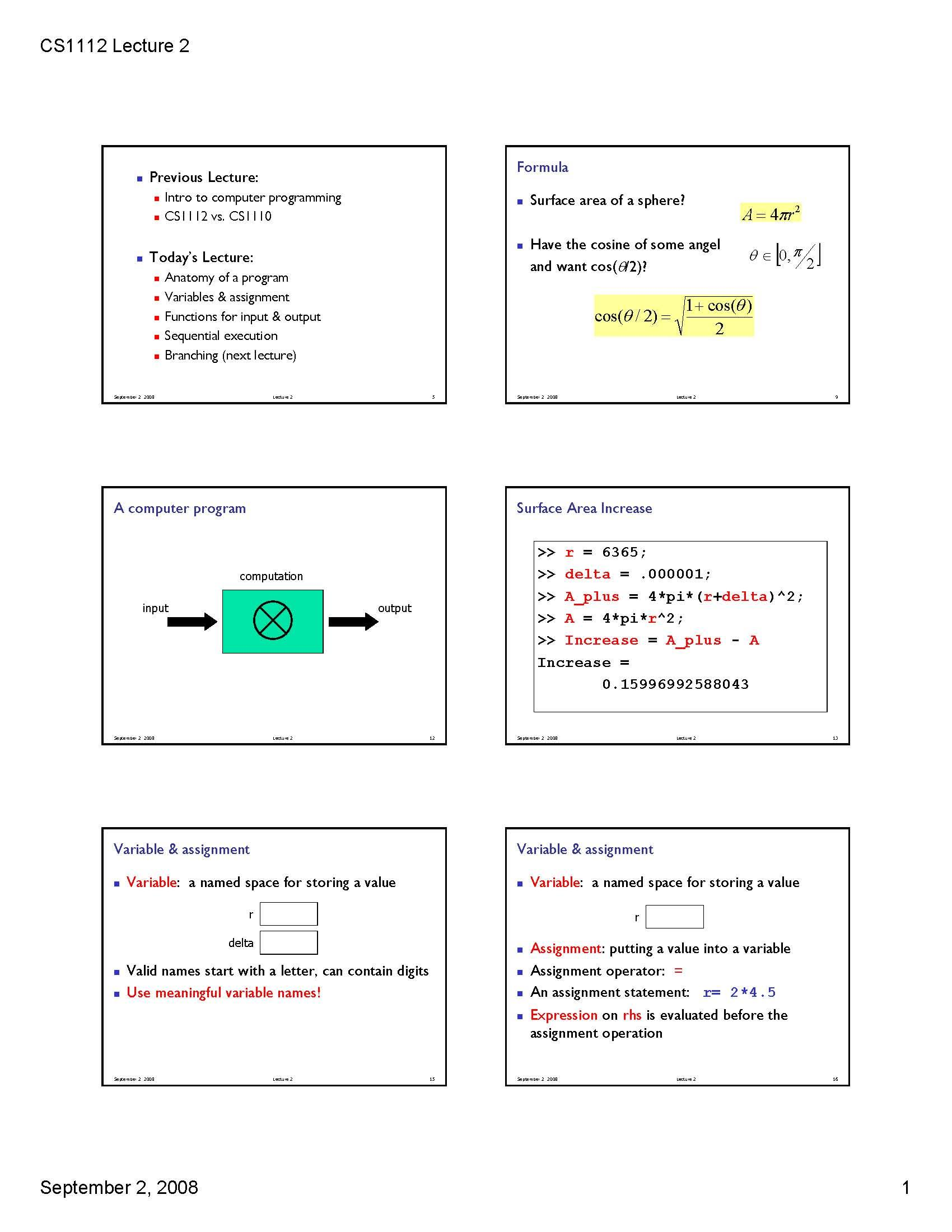 Introduction to Computing Using MATLAB