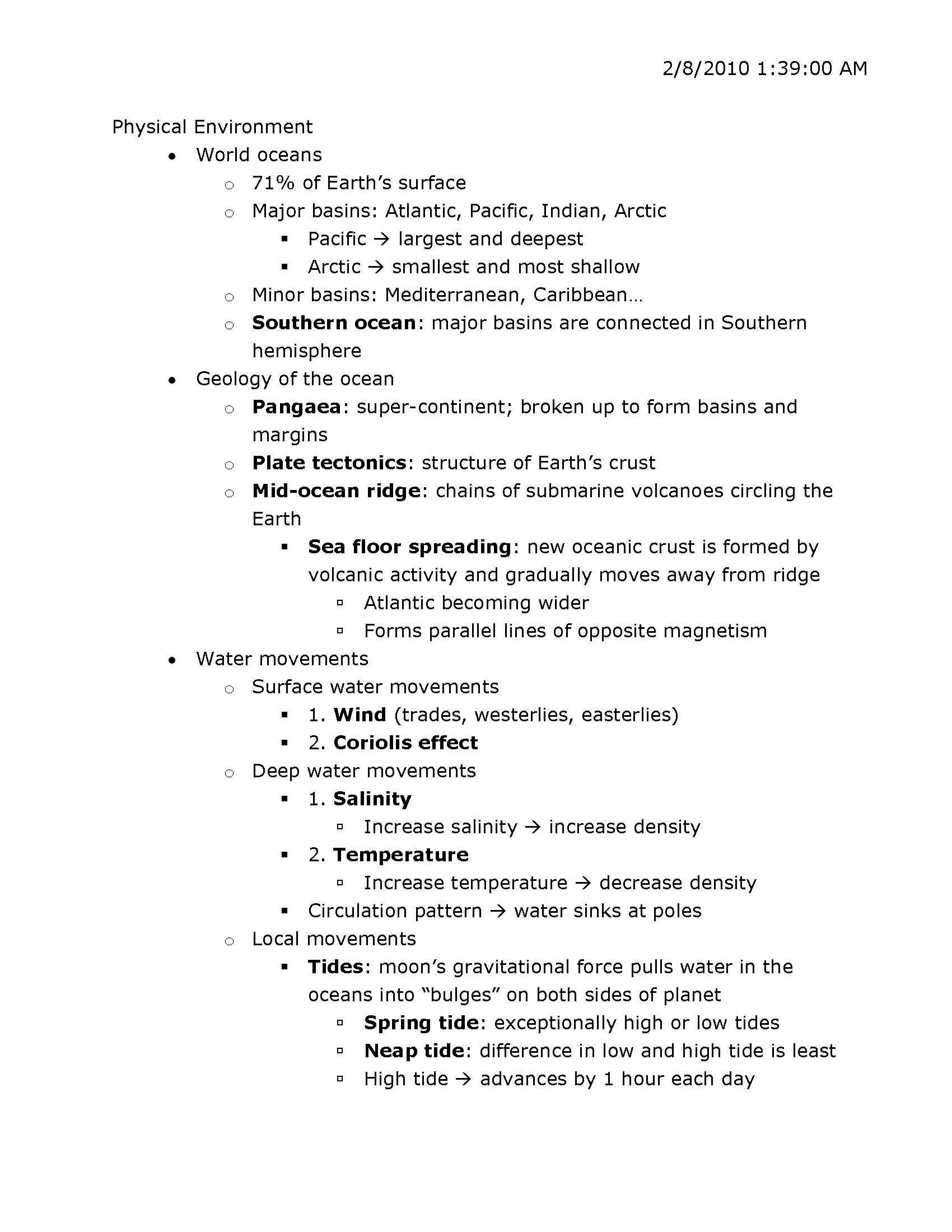 MARINE BIOLOGY