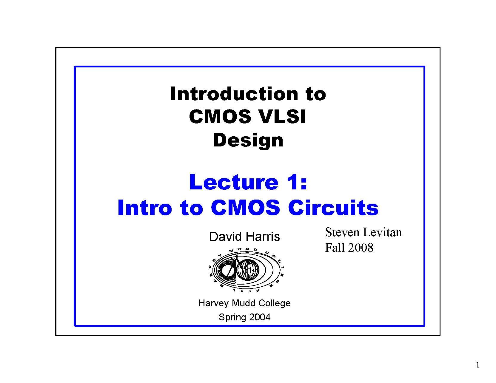 INTRODUCTIONTOVLSIDESIGN