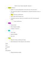 TH 2313 Exam 2 (Music/Dance) Study Guide (Mr. Anderson)