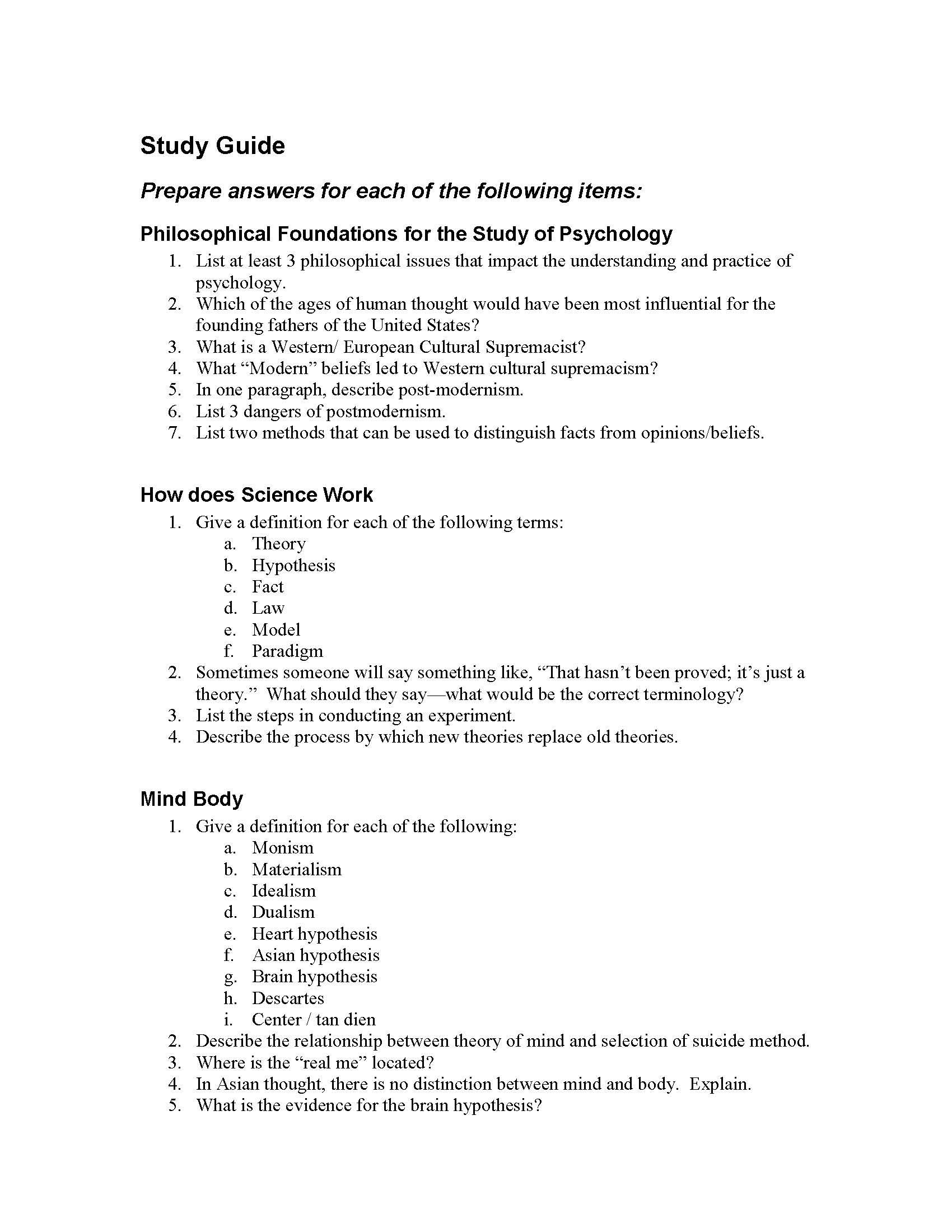 Biological Bases of Behavior