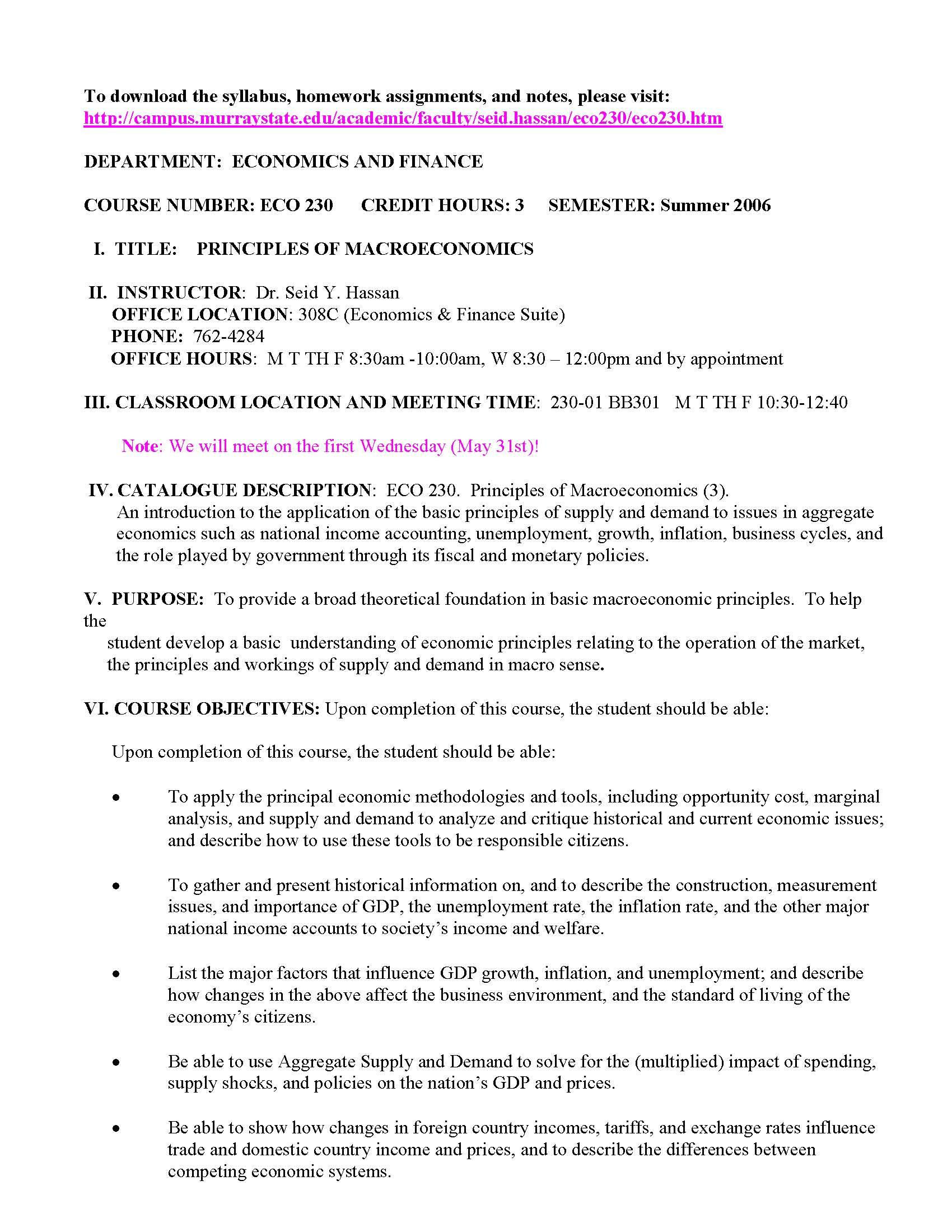Principles of Macroeconomics