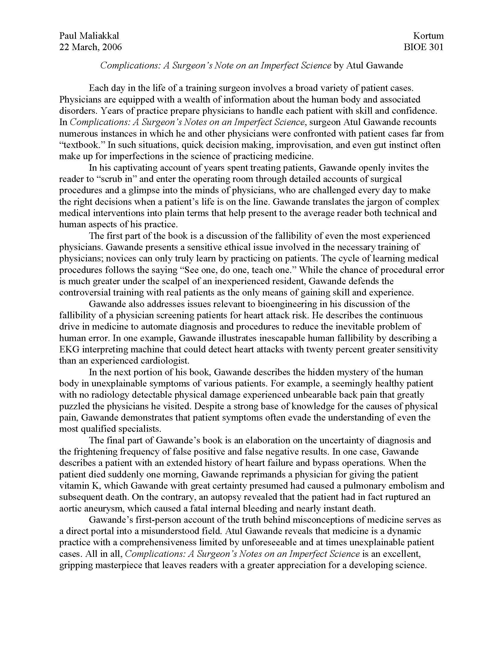 BIOENGINEERING AND WORLD HEALTH