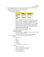 Week 5 notes