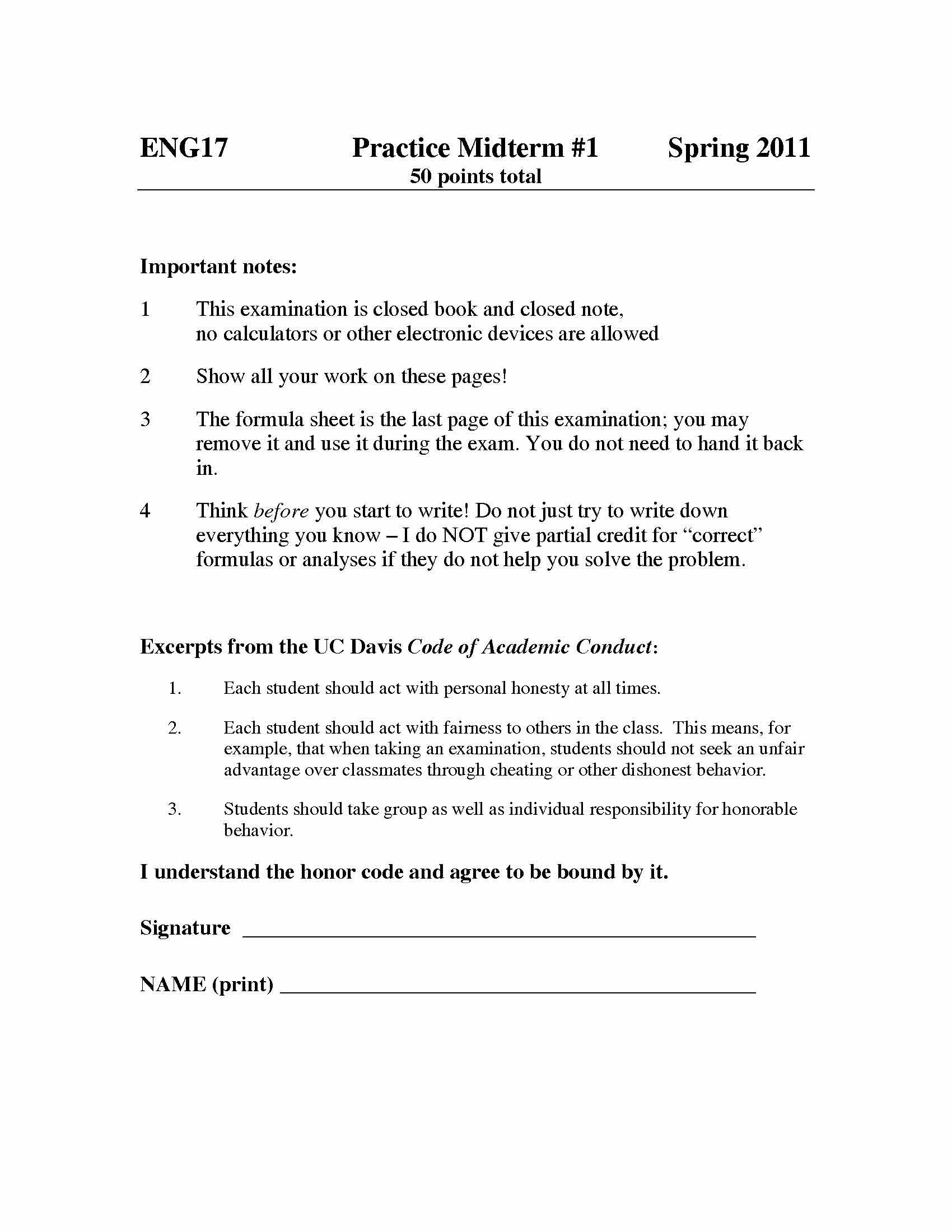 Circuits I
