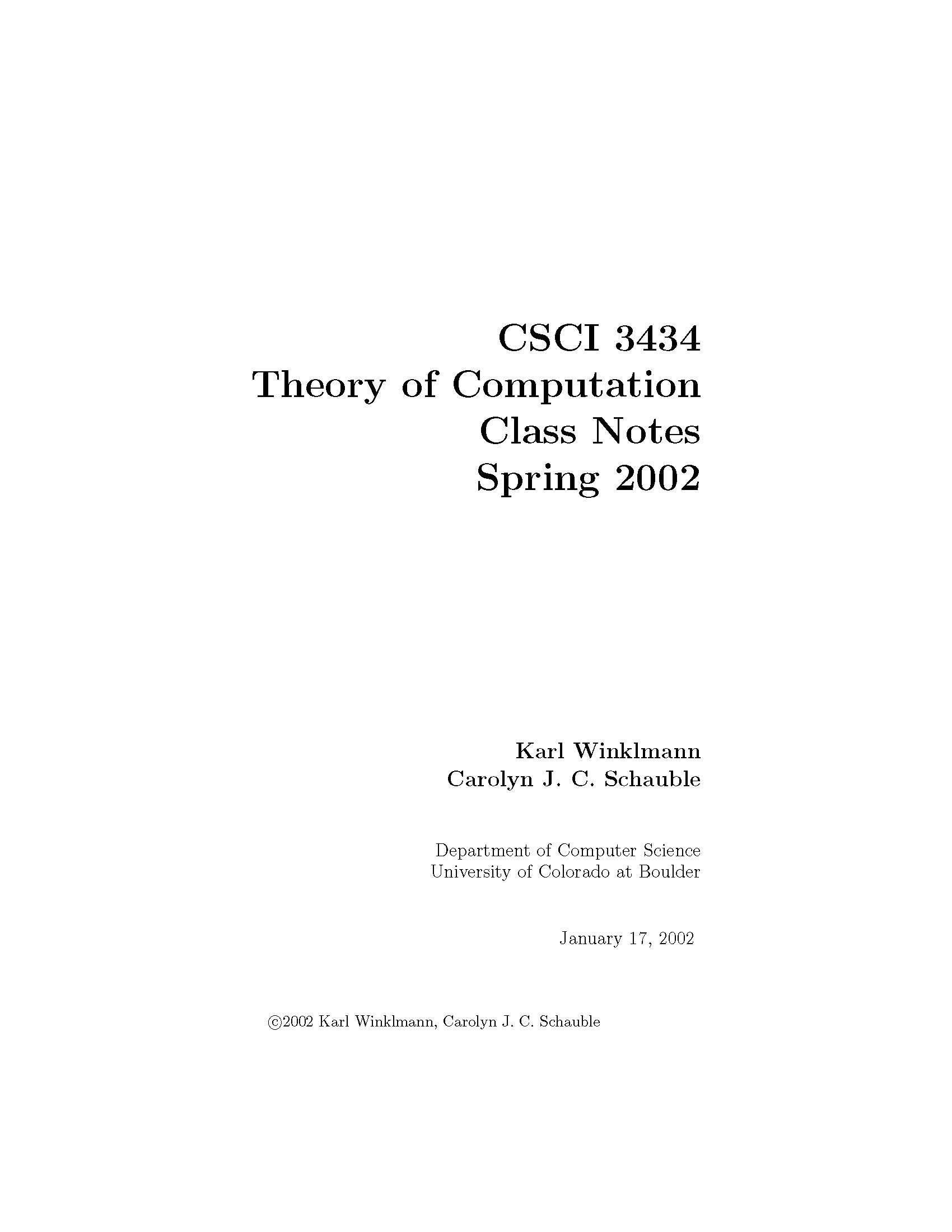 THEORY OF COMPUTATION