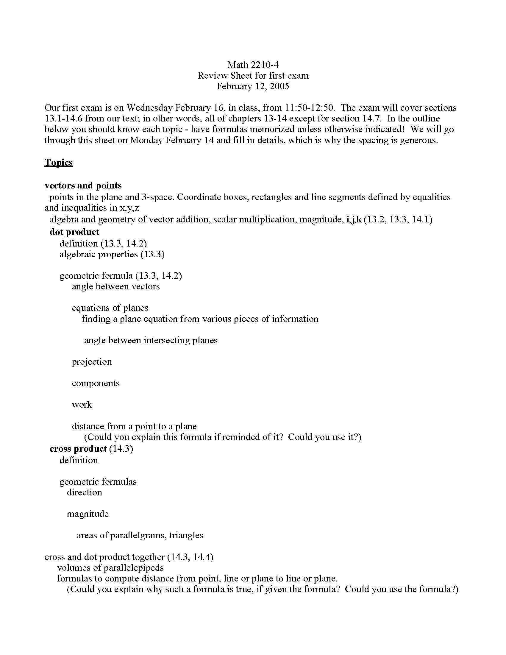 Calculus III