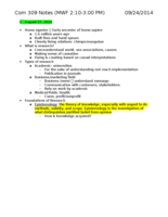 Com 309-Notes