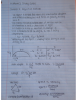Midterm 2 Study Guide- Physics 2010