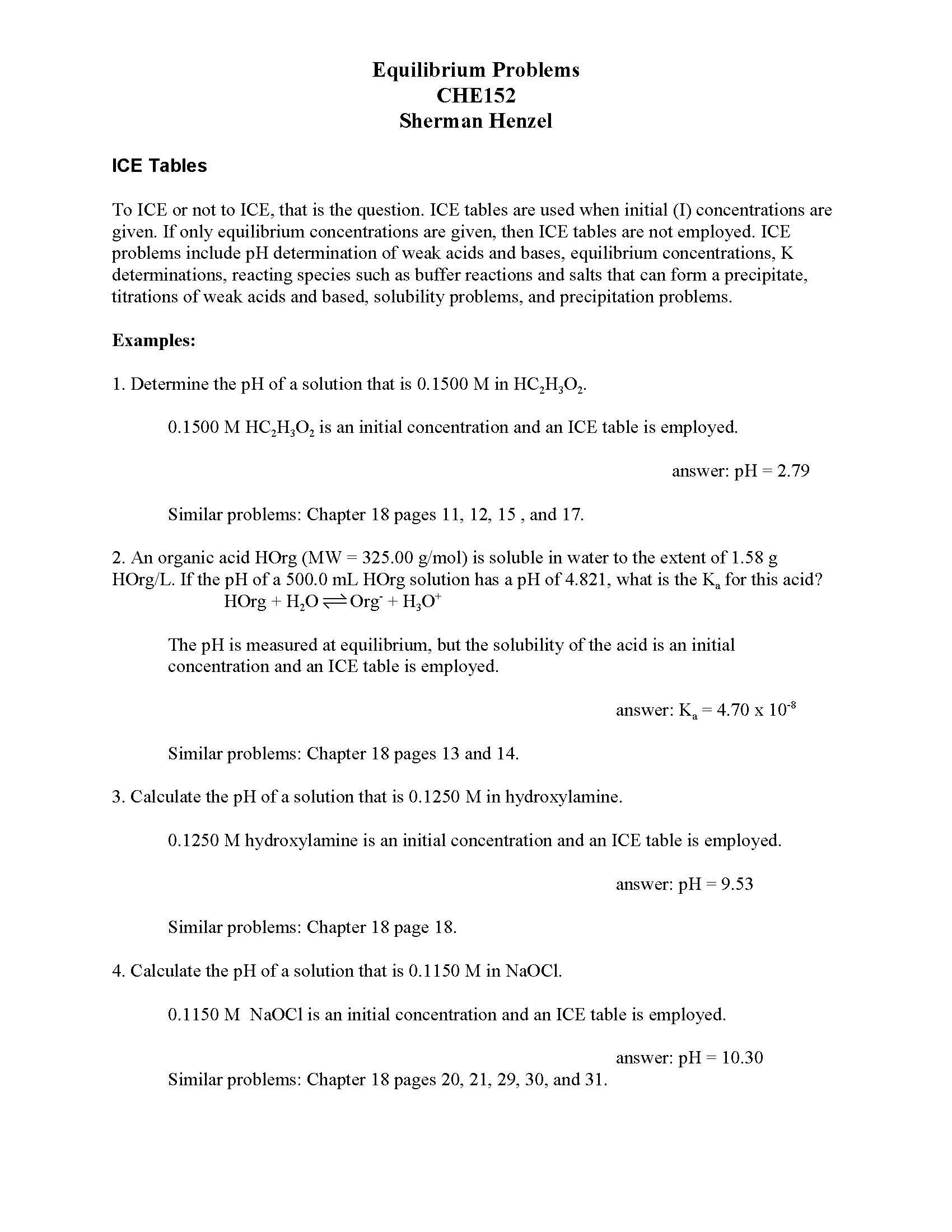 General College Chemistry II