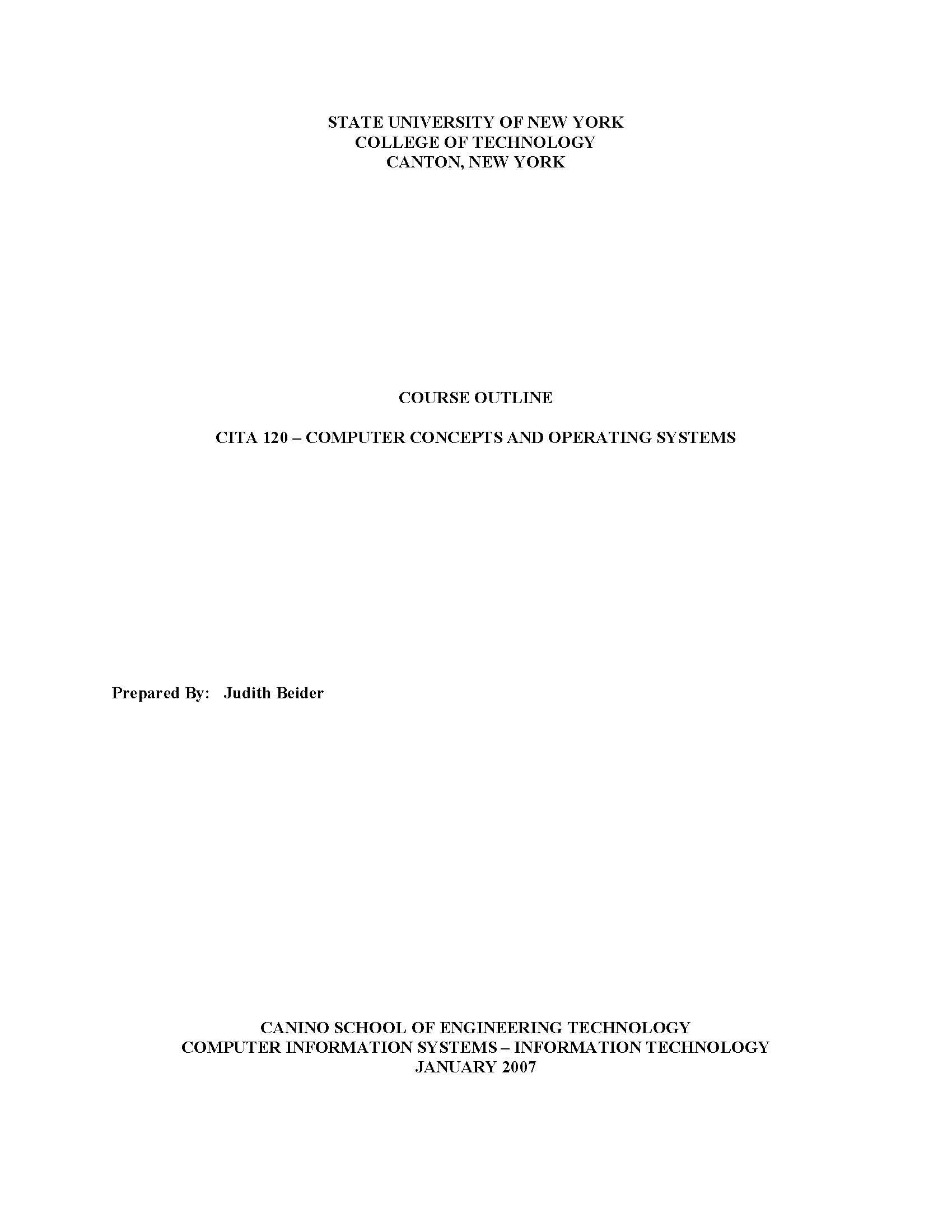 COMPUTER CONCEPTS & OP SYSTEMS