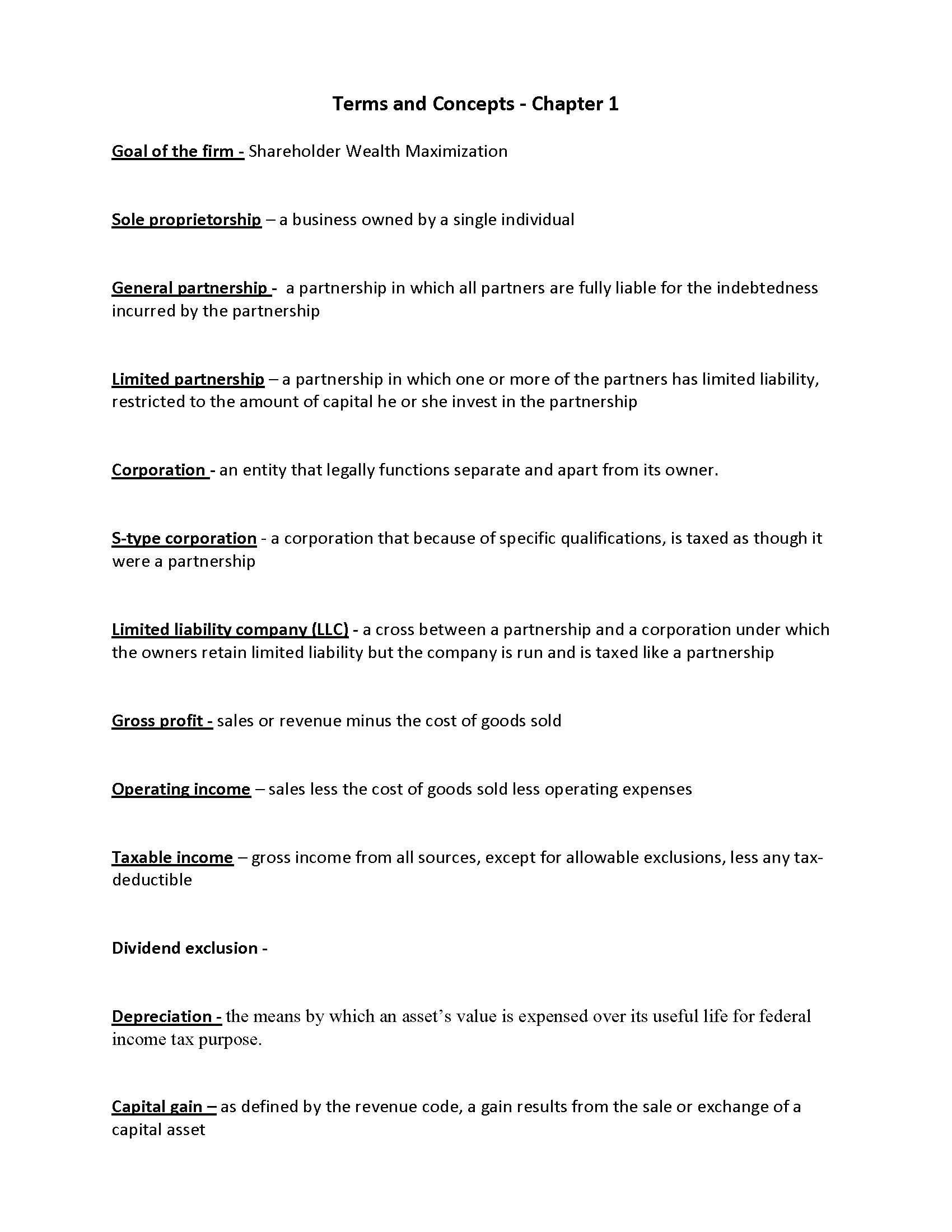 Business Finance