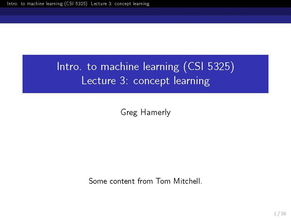 Introduction to Machine Learning