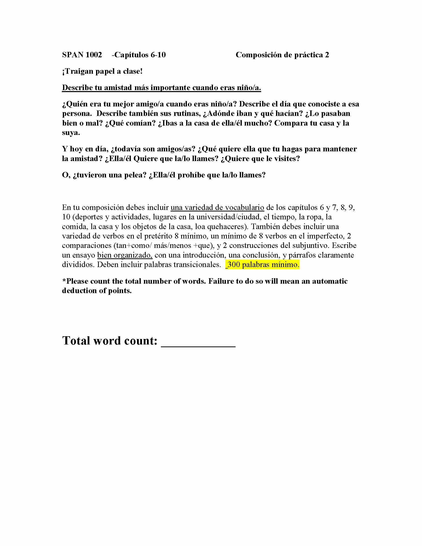 Elementary Spanish II