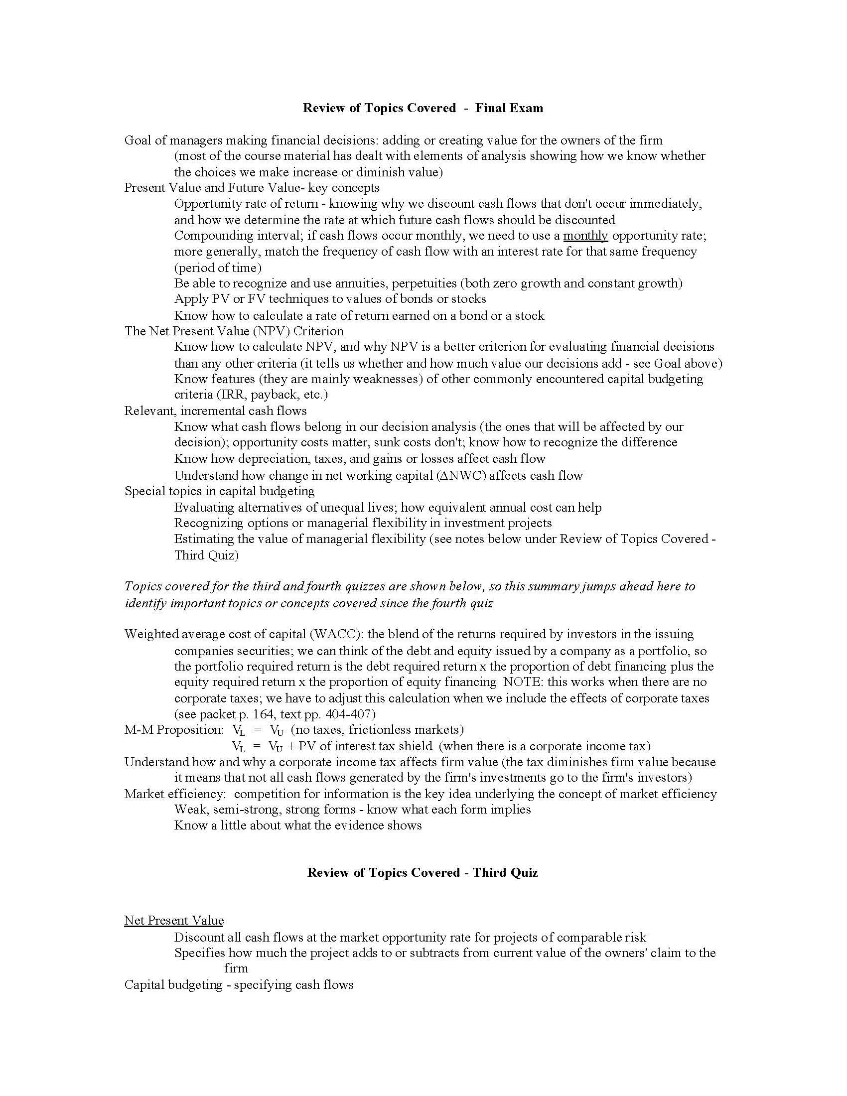 Financial Management