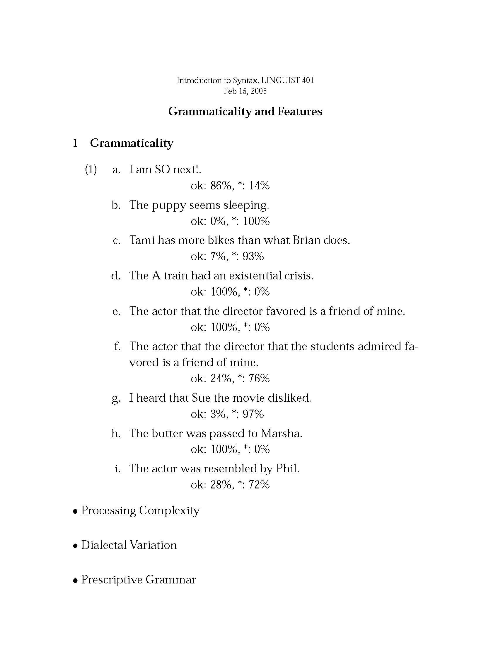Introduction to Syntax