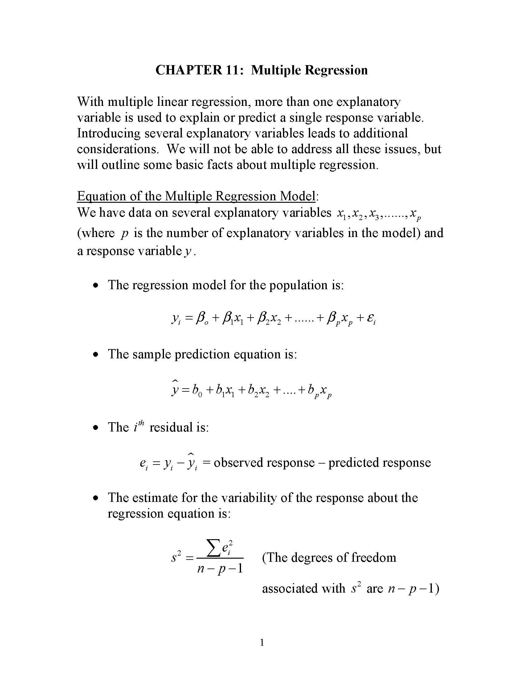 Elementary Statistical Methods
